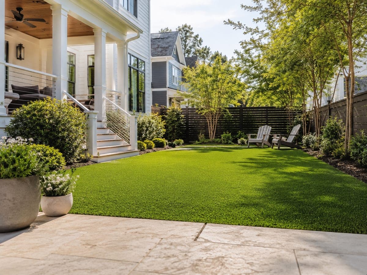 Backyard Turf Installation in Daniel Island, SC